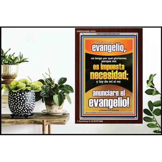 anuncio el evangelio   Póster de arte de pared   (GWSPAARK11014)   