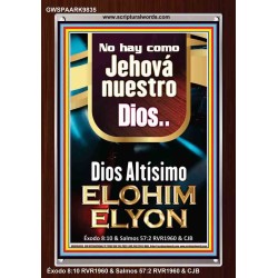 Dios Altísimo ELOHIM ELYON    Decoración de la pared de la sala de estar enmarcada   (GWSPAARK9835)   