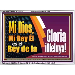Rey de Gloria Aleluya   Versículos de la Biblia Láminas enmarcadas   (GWSPAARMOUR10285)   