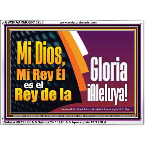 Rey de Gloria Aleluya   Versículos de la Biblia Láminas enmarcadas   (GWSPAARMOUR10285)   