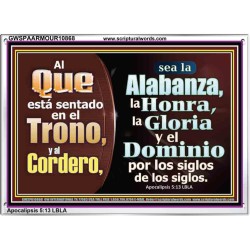 Alabanza, Honor, Gloria y Dominio Al Cordero de Dios   pinturas cristianas   (GWSPAARMOUR10868)   