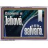 Espera a Jehová,   Decoración de pared de baño enmarcada   (GWSPAARMOUR11048)   "18X12