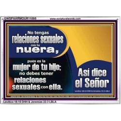 muy pecaminoso tener sexo con tu nuera   Cartel cristiano contemporáneo   (GWSPAARMOUR11095)   "18X12