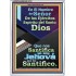 Santo El Santificador   Cartel cristiano contemporáneo   (GWSPAARMOUR10191)   "12x18"