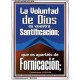 Huye de la fornicación   Marco Decoración bíblica   (GWSPAARMOUR10839)   