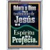 el Testimonio de Jesús es el Espíritu de Profecía   Letreros enmarcados en madera de las Escrituras   (GWSPAARMOUR11067)   "12x18"