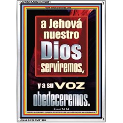 A Jehová nuestro Dios serviremos, y a su voz obedeceremos   Pinturas cristianas contemporáneas e   (GWSPAARMOUR9811)   