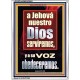 A Jehová nuestro Dios serviremos, y a su voz obedeceremos   Pinturas cristianas contemporáneas e   (GWSPAARMOUR9811)   