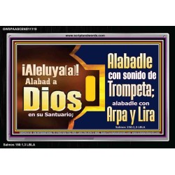 Alabad a Jehová con el sonido de la Trompeta, Arpa y Lira   Versículos de la Biblia Arte de la pared   (GWSPAASCEND11110)   