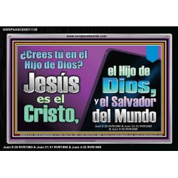 creer en el Hijo de Dios   Marco de versículo bíblico para el hogar en línea   (GWSPAASCEND11128)   