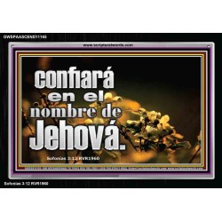 confiará en el nombre de Jehová.   Cartel cristiano contemporáneo   (GWSPAASCEND11165)   