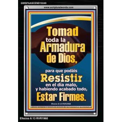 Tomad toda la Armadura de Dios   Marco de verso de la Biblia para el hogar   (GWSPAASCEND10249)   