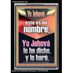 Yo Jehová; este es mi nombre   Cartel cristiano contemporáneo   (GWSPAASCEND11005)   