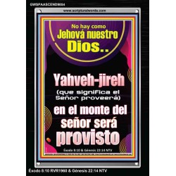 Yahveh-jireh (que significa «el Señor proveerá»)   Retrato de fe enmarcado en madera   (GWSPAASCEND9854)   