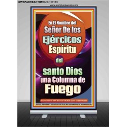 Santo La Columna de Fuego   Arte Bíblico   (GWSPABREAKTHROUGH10173)   "5x34"