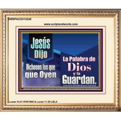 La Palabra de Dios es Preciosa   Versículo de la Biblia enmarcado en línea   (GWSPACOV10246)   