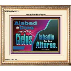 Alabad a Dios desde los Cielos;   Marco de vidrio acrílico de pinturas bíblicas   (GWSPACOV11076)   