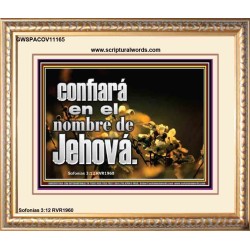 confiará en el nombre de Jehová.   Cartel cristiano contemporáneo   (GWSPACOV11165)   