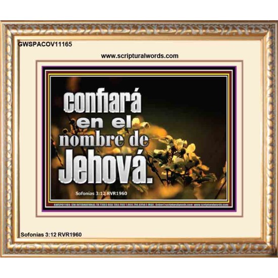 confiará en el nombre de Jehová.   Cartel cristiano contemporáneo   (GWSPACOV11165)   