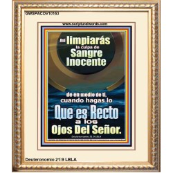 lo que es correcto a los ojos del Señor   Láminas artísticas de las Escrituras   (GWSPACOV10163)   