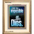 nada hay imposible para Dios   Marco de verso de la Biblia para el hogar   (GWSPACOV9669)   "18x23"