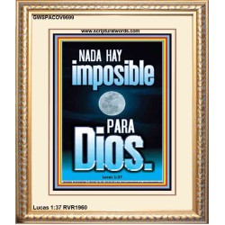 nada hay imposible para Dios   Arte mural bíblico   (GWSPACOV9699)   