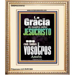 La Gracia de nuestro Señor Jesucristo   Decoración de Escrituras enmarcadas   (GWSPACOV9702)   