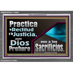 Practica la Rectitud y la Justicia   Retrato de las Escrituras   (GWSPAEXALT10884)   