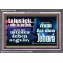 La justicia, y sólo la justicia   Versículos de la Biblia Arte de la pared Marco de vidrio acrílico   (GWSPAEXALT11008)   "33X25"