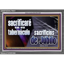 Sacrificios de Júbilo   Versículos bíblicos inspiradores enmarcados   (GWSPAEXALT9831)   