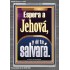 Espera a Jehová, y él te salvará   Marco Decoración bíblica   (GWSPAEXALT11047)   "25x33"