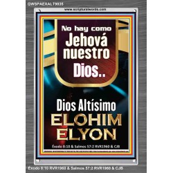 Dios Altísimo ELOHIM ELYON    Decoración de la pared de la sala de estar enmarcada   (GWSPAEXALT9835)   