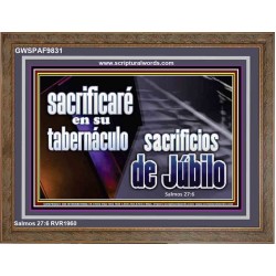 Sacrificios de Júbilo   Versículos bíblicos inspiradores enmarcados   (GWSPAF9831)   