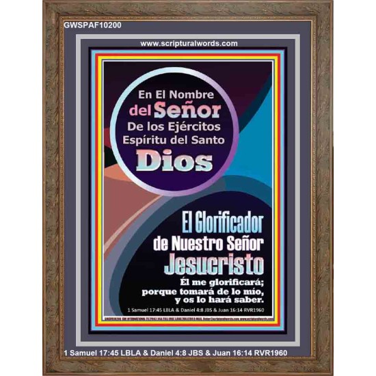 El Glorificador de Nuestro Señor Jesucristo   Decoración de la pared de la sala de estar enmarcada   (GWSPAF10200)   