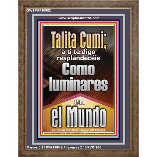 Talitha Cumi brilla como luces en el mundo   Versículos de la Biblia   (GWSPAF10962)   