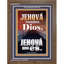 Jehová nuestro Dios   Letreros con marco de madera de las Escrituras   (GWSPAF9714)   