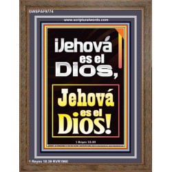 ¡Jehová es el Dios, Jehová es el Dios!   Versículos de la Biblia   (GWSPAF9774)   