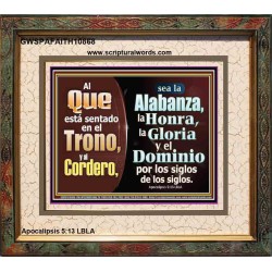 Alabanza, Honor, Gloria y Dominio Al Cordero de Dios   pinturas cristianas   (GWSPAFAITH10868)   