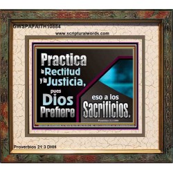 Practica la Rectitud y la Justicia   Retrato de las Escrituras   (GWSPAFAITH10884)   