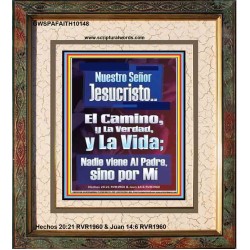 Jesucristo El Camino, y La Verdad, y La Vida   Marco de decoración de pared cristiana moderna   (GWSPAFAITH10148)   
