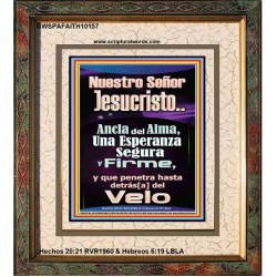 JesuCristo Ancla del Alma, Una Esperanza Segura   Marco de pinturas cristianas contemporáneas   (GWSPAFAITH10157)   
