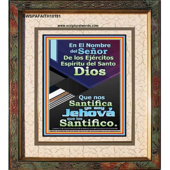 Santo El Santificador   Cartel cristiano contemporáneo   (GWSPAFAITH10191)   