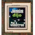 Jesús dijo Paz a vosotros   Versículos de la Biblia Marco Láminas artísticas   (GWSPAFAITH10821)   "16x18"