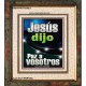 Jesús dijo Paz a vosotros   Versículos de la Biblia Marco Láminas artísticas   (GWSPAFAITH10821)   