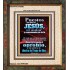 puestos los ojos en Jesús, el autor y consumador de la fe   Versículos de la Biblia Marco Láminas artísticas   (GWSPAFAITH9696)   "16x18"
