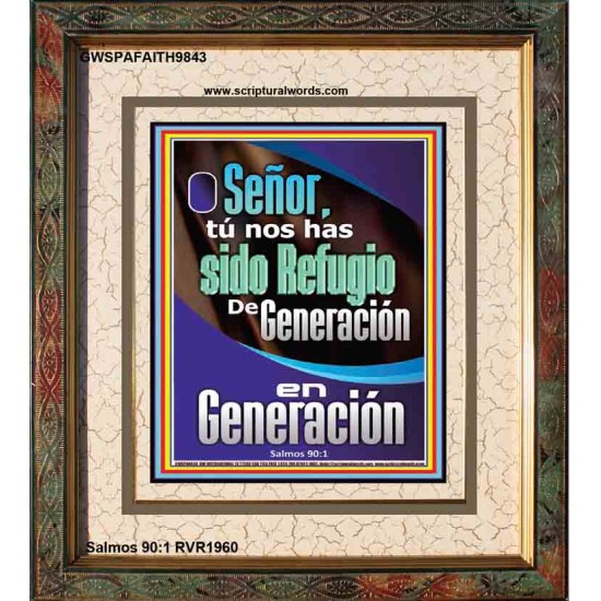 Generación en Generación   Decoración de pared de vestíbulo de entrada comercial enmarcada   (GWSPAFAITH9843)   