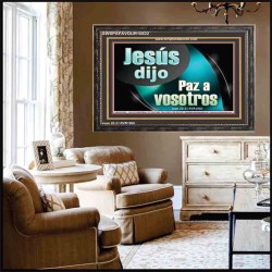 Jesús dijo Paz a vosotros   Arte de la pared del marco cristiano   (GWSPAFAVOUR10822)   