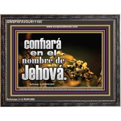 confiará en el nombre de Jehová.   Cartel cristiano contemporáneo   (GWSPAFAVOUR11165)   