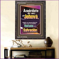 Visítame con tu Salvación   Arte cristiano del marco   (GWSPAFAVOUR10843)   "33x45"