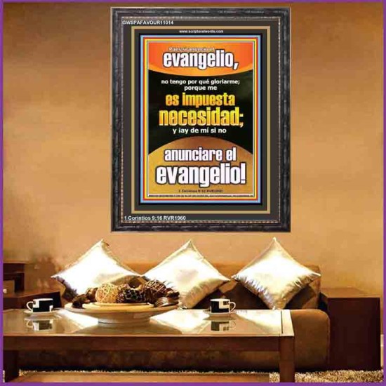 anuncio el evangelio   Póster de arte de pared   (GWSPAFAVOUR11014)   